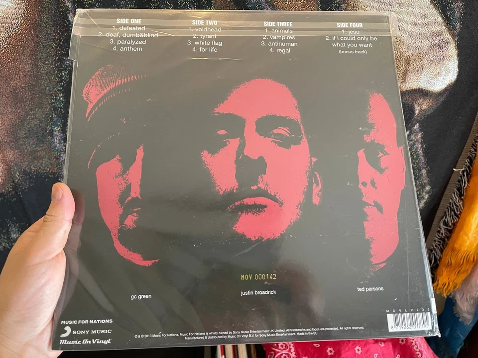 Godflesh – Hymns MOVLP732 EU Vinyl, 2LP Limited Silver & Black Marbled SEALED - Image 4 of 4