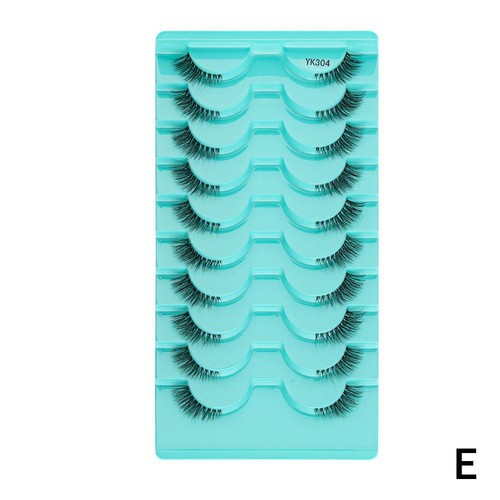 6 Half Lash Sets No Glue for A Natural Look - Transparent Stem Nude Makeup νυ ☆☆ - Picture 18 of 26