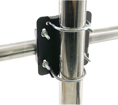 Antenna Mast Cross-Over Bracket Kit for 1.25 to 2.0 OD Pipes Right-Angle Plate