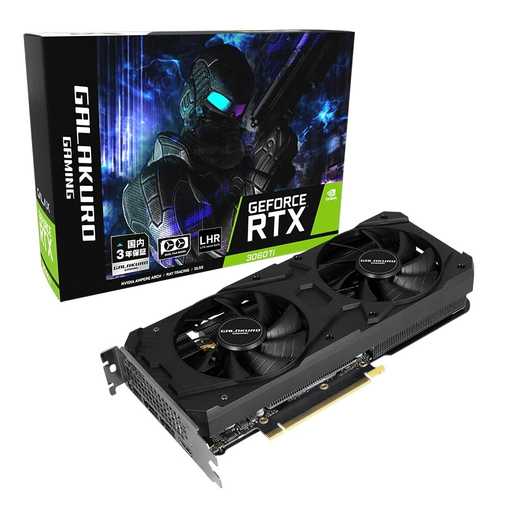 GALAKURO GAMING NVIDIA GEFORCE RTX 3060 Ti 8GB LHR GG-RTX3060Ti-E8GB/DF/LHR  F/S