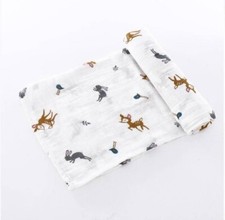 100 Organic Cotton Muslin Swaddle Blanket Baby Boy/Girl Accessory