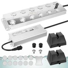 Ultrasonic Mist Maker 12 Head Pond Fogger Mist Humidifier 110V Waterproof