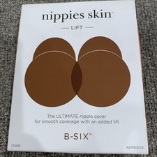 NEW Nippies Skin LIFT B-Six Ultimate Nipple Covers, S/M A-C Cup Hazelnut
