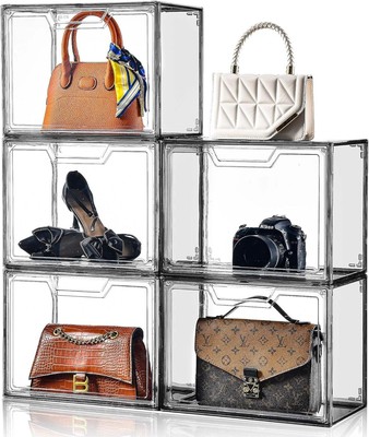 Purse Organizer for Closet,Clear Acrylic Display Case for Handbag Organizer