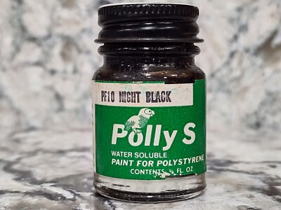 FLOQUIL POLLY S MODEL and HOBBY COLORS PAINT 5/8 oz - PF10 NIGHT BLACK