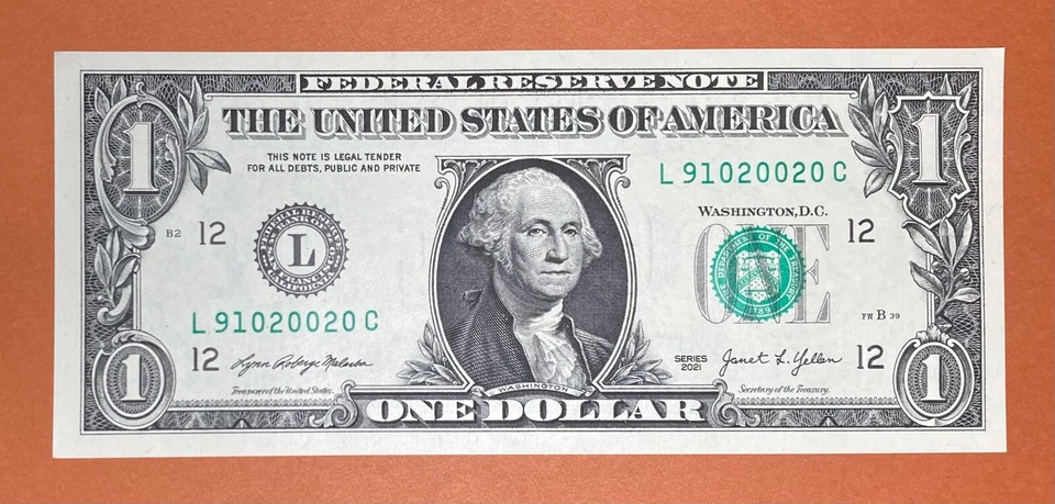 September 10, 2002 (L 91020020 C) Birthday Note $1 One Dollar Bill (9/10/ 2002_) - Image 2 of 3