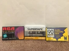 Mixed Lot RCA Audio Cassette Tapes Supertape New 3 Sealed