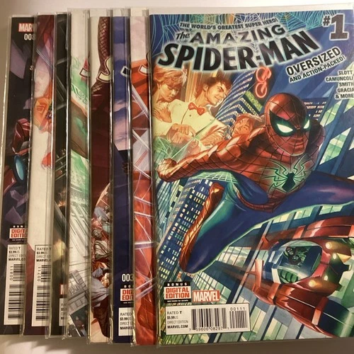 Amazing Spider-Man #1-8 (Marvel) Debut Of MK IV Armor! Alex Ross VF
