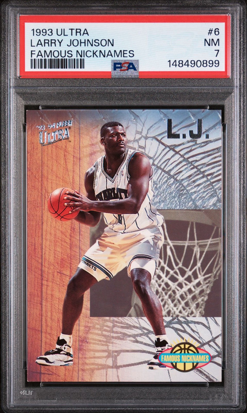 1993-94 Fleer Ultra - Famous Nicknames Larry Johnson #6 PSA 7 🎲🎲