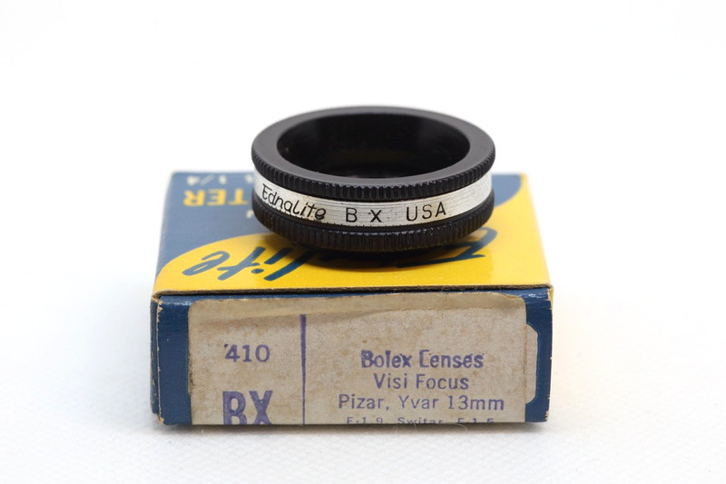 Ednalite Series 1-4, 'BX' #410 20.6mm Filter Adapter - Bolex,Yvar, Switar, Pizar