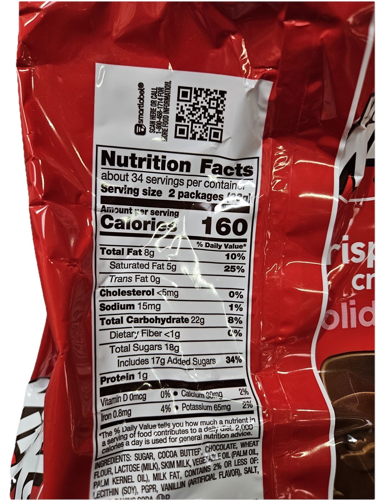 Kit Kat Santa’s 65 Pieces, Crisp Wafers In Milk Chocolate, 39.8 Ounce Christmas