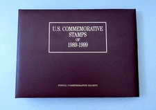 11 YEARS U.S. COMMEMORATIVE STAMPS OF 1989-1999 - Complete 66 Panel Album - PCS
