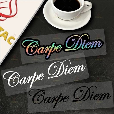 1pc Carpe Diem Motorcycle Stickers for Motorcycle Fairings Helmet Car Window Sco