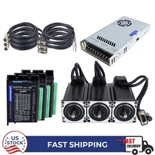 STEPPERONLINE 3 Axis 3Nm 425oz.in Nema23 Closed Loop Stepper Kit w/ Power Supply