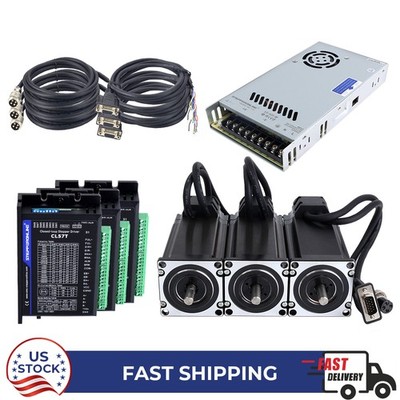 STEPPERONLINE 3 Axis 3Nm 425oz.in Nema23 Closed Loop Stepper Kit w/ Power Supply
