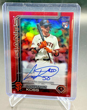 2025 Topps Update CHRISTIAN KOSS RC Red AUTO 2/5 #US214 Giants