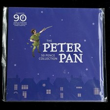 2019 90 Years The Peter Pan Collection 50p Fifty Pence Collection Sealed Pack