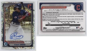 2024 Bowman Chrome Prospect Speckle Refractor /299 Robert Arias #CPA-RA Auto