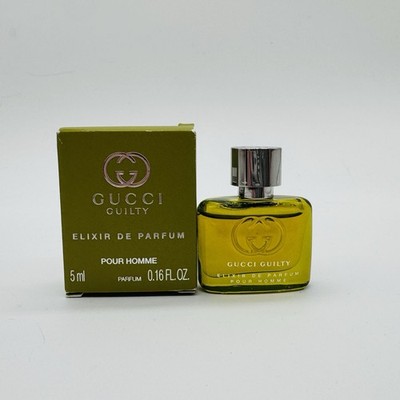 Gucci Guilty Elixir De Parfum Pour Homme Men Mini Splash 5ml/0.16 oz New In Box