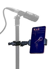 Phone Holder for Mic Stand Clamp for Music Microphone Stand Smartphone Mount ...