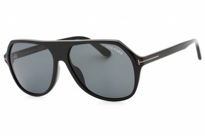 TOM FORD HAYES FT0934-N 01A Sunglasses Black Frame Smoke Lenses 59mm