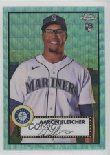 2021 Topps Chrome Platinum Anniversary Aqua Wave Refractor Aaron Fletcher 17mj
