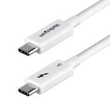 StarTech TBLT5MM80CM240WWH 2.6ft Thunderbolt ...