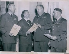 1962 Photo Gov Volpe Cites Maj James R Ramsey Jr Brig Gen Sweeney Military 7X9