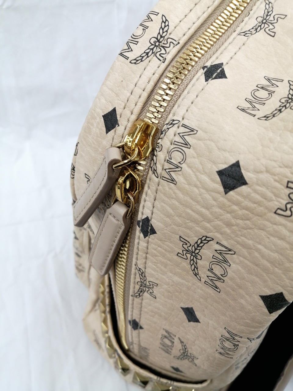 Side Studs Backpack Model All Over Pattern MCM - image 5