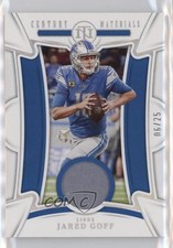 2022 Panini National Treasures Century Materials Holo Silver 6/25 Jared Goff 0l4