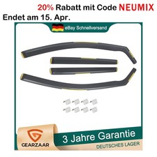 Windabweiser Regenabweiser Set für VW Golf VII Bj. 2012-2019  mit clips Getönte