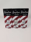 Lot Of 3 Angelus Suede Dye & Dressing 3 Fl Oz Bottle W/ Applicator Dark Red
