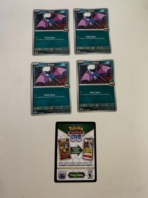 TEAM ROCKET'S ZUBAT 120/182 Pokemon Destined Rivals NM Unplayed + Code Card
