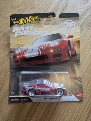 Hot Wheels Premium Fast & Furious 1995 Mazda RX-7  1/5 Chase Chrome 