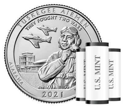 2021 PDS Tuskegee Airmen Quarter 3-Roll Set Unopened Box 21ARC ATB US Mint