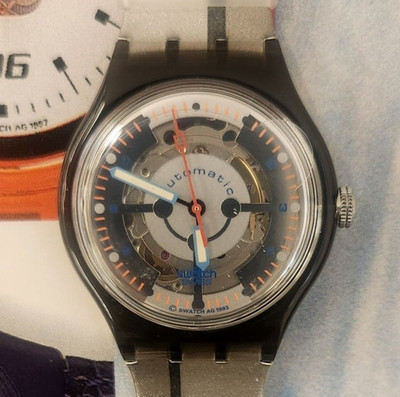 本当に信頼出来る店 Swatch SILVER BARON SAM104 1994 Automatic Watch New old その他