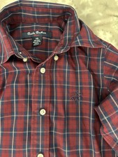 Boys Plaid Brooks Brothers Button down shirt size xs non iron