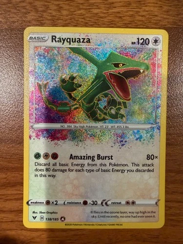 Rayquaza 138/185 Vivid Voltage Holo Pokemon Card