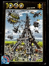 D-Toys Puzzle 2014 BUILDING THE EIFFEL TOWER Cartoon Collection 1000 Piece JOC