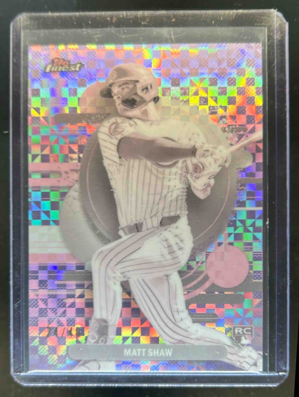 2025 Finest Matt Shaw Uncommon RC Pearl X-Fractor #24/40 Cubs