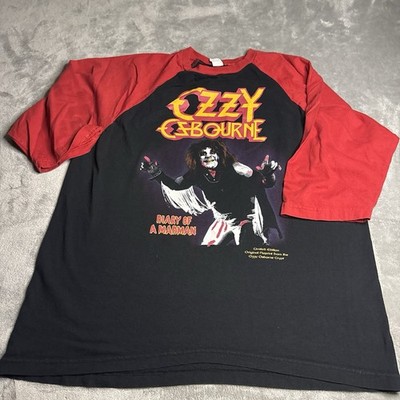 Vintage Ozzy Osbourne Diary Of A Madman T Shirt Men XL Crypt Reprint Made In USA