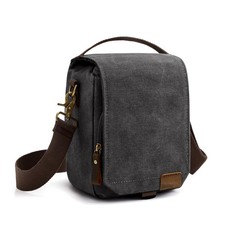 Camera Bag Small DSLR SLR Mirrorless Water-resistant Canvas Crossbody Shoulde...