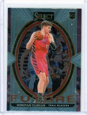 2024-25 Panini Select Basketball #11 Donovan Clingan Future Rookie Trail Blazers