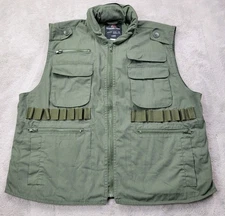 Rothco Ranger Vest Mens Large Green Sleeveless Hooded Tactical Utility Outdoor