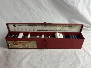 Precision Brand 42940 Slotted Shim 2" x 2" SS Lightly Used .001”-.125”