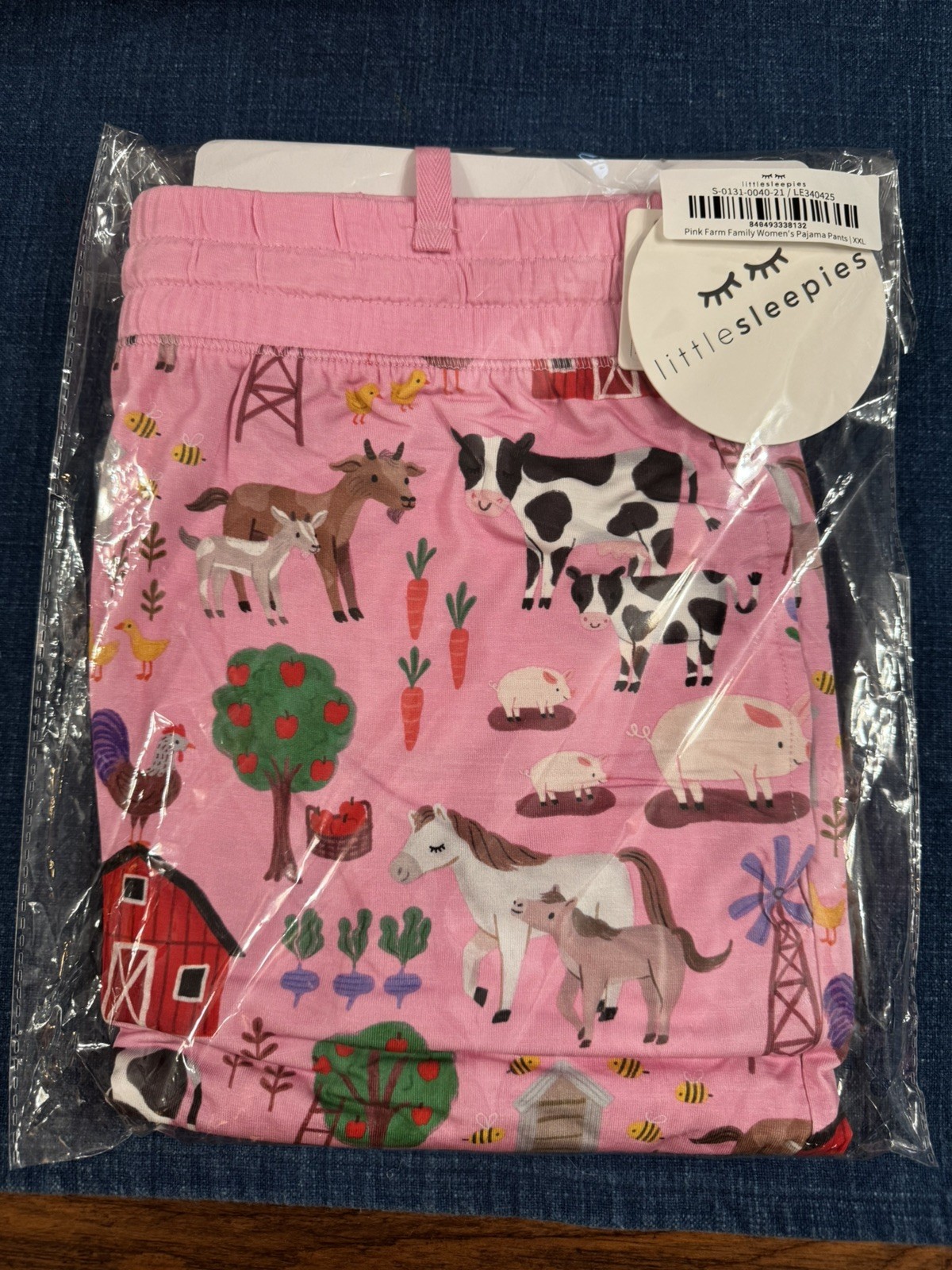 NWT Little Sleepies Bamboo Women’s XXL 2X Farm Animals Pajama Pants
