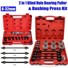 2 in1 Press and Pull Sleeve Kit + 8-32mm Blind Hole Inner Bearing Puller Removal