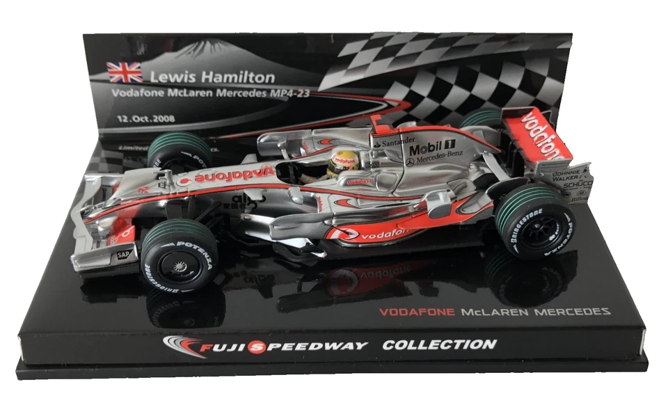 Hamilton Model McLaren MP4-23 F1 car Fuji 2008 Minichamps 533 084342 Lewis 1:43 - Image 2 of 4