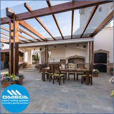 R Glaze ROOF KIT / glass-clear Polycarbonate panels & fixings / Easy to install