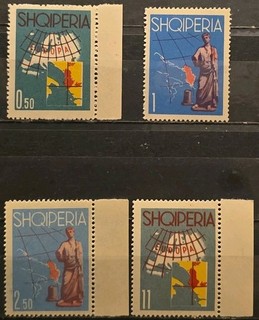 Albania MNH Scott 630 633 Tourist Propaganda 1962 F VF Set